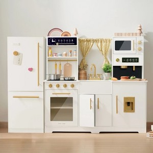 Tiny Land® Premium Play Kitchen & Fridge Set - Cream - 1 of 4