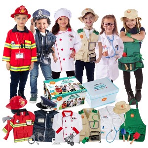 Bintiva Dress Up / Drama Play Deluxe Trunk 6 In 1 Set - 1 of 4