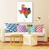 Trademark Fine Art -Michael Tompsett 'Texas Map' Canvas Art - 4 of 4