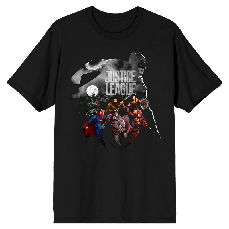 Justice League Batman Outline T-Shirt-XL, 1 of 2