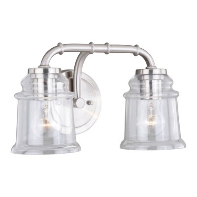 Vaxcel Toledo 2 - Light Vanity in  Satin Nickel