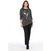 Women's Ink Mineral Washed Dolman Sleeve Top - Jess & Jane - 3 of 3