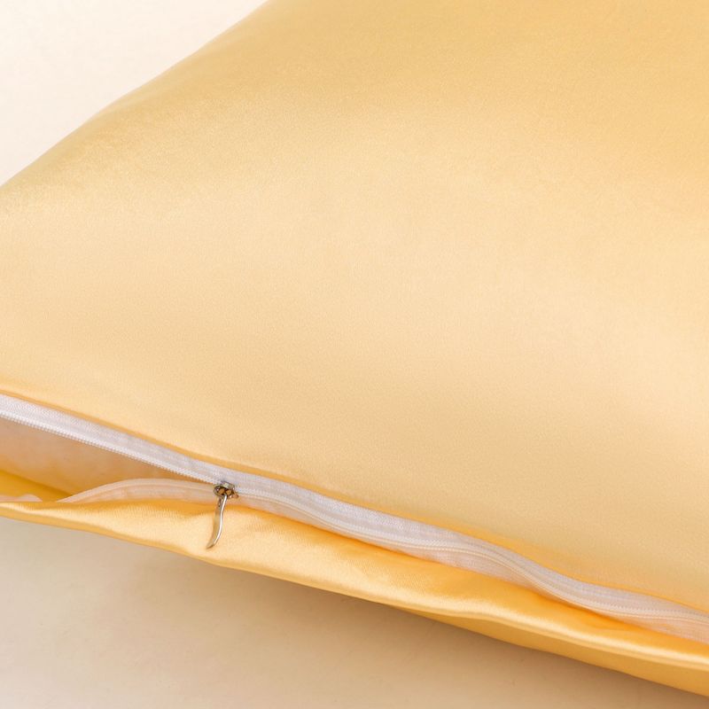 PiccoCasa Satin Zipper Closure Silky Satin Body Pillowcases 1 PC, 5 of 8
