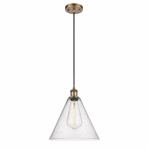 Berkshire - 1 Light Cord Hung Mini Pendant In Industrial Style-14.75 Inches Tall and 12 Inches Wide - 1 of 1