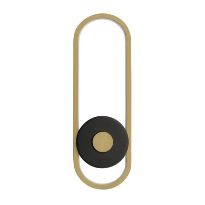 ET2 Lighting Gravity 1 - Light Wall Light in  Black/Gold