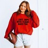 Simply Sage Market Women's Graphic Sweatshirt I Just Hope Both Teams Have Fun - 2 of 4