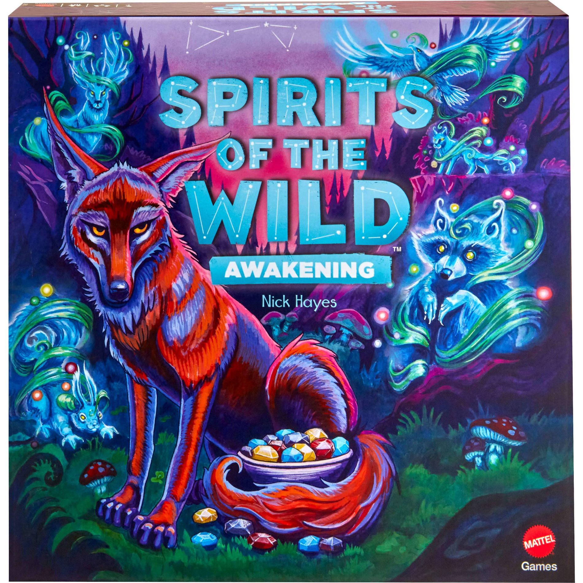Spirits of the Wild: Awakening Relaxing, Light Strategy Board Game with Beautiful Art for 2 Players