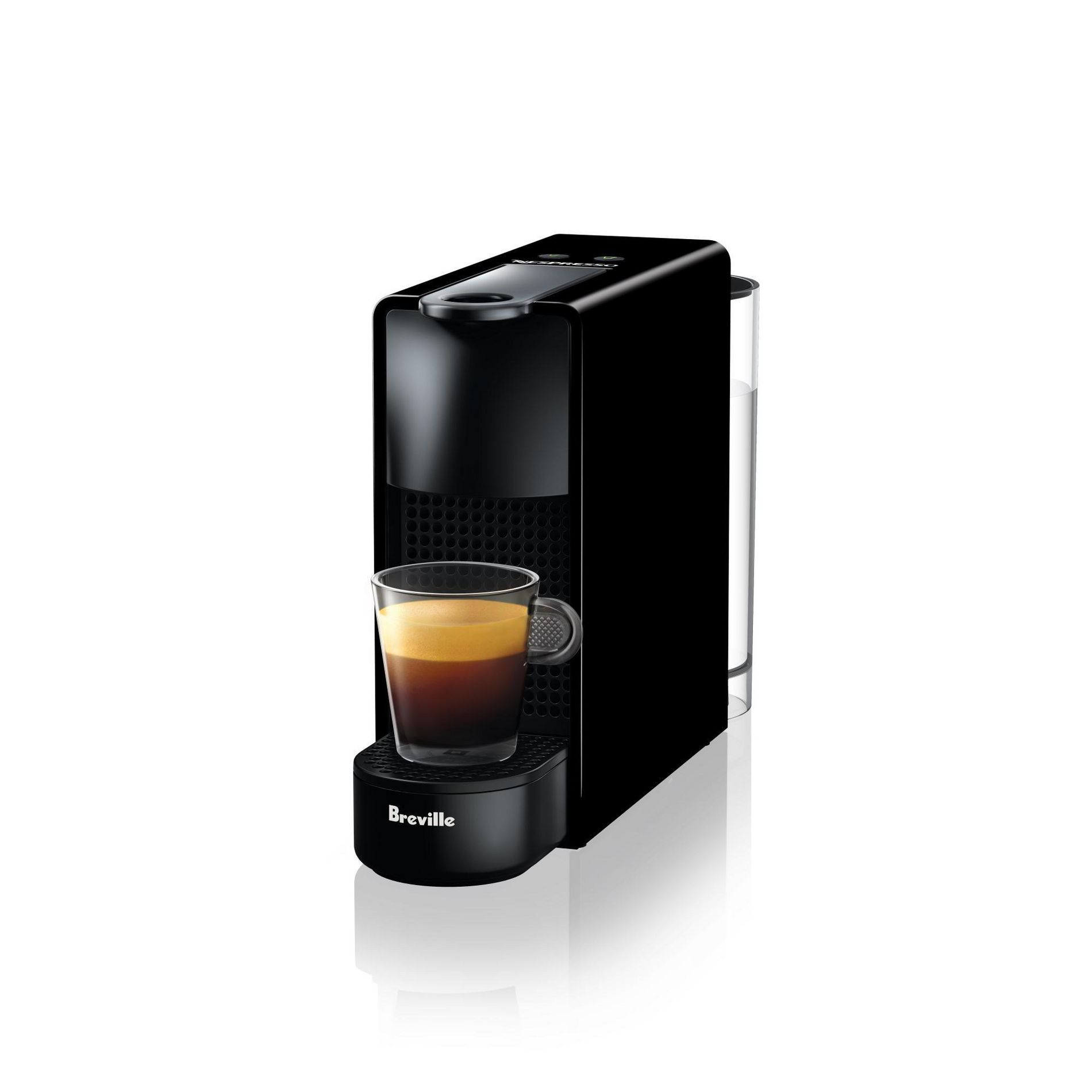 Nespresso Essenza Mini Black Coffee Maker by Breville: Smallest Espresso Machine, 7 Capsules, Auto Shut-Off