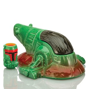 Beeline Creative Geeki Tikis Star Wars Boba Fett's Starship 24-Ounce Punch Bowl With Mini Muglet - 1 of 4