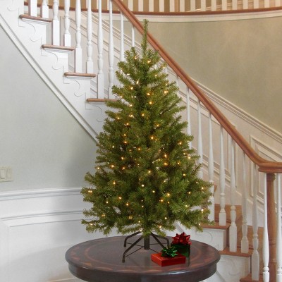 4.5' Prelit North Valley Spruce Artificial Christmas Tree with Clear Lights
