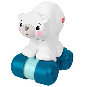 Fisher-Price Baby Toy Crawl-After Polar Bear, Animal-Themed Activity Vehicle with Sensory Details for Infants Ages 9+ Months - 1 of 3