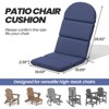 Crestlive Products Adirondack Chair Cushion Thickening Water Resistant Fade Resistant - 2 of 4