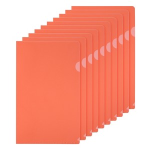 Unique Bargains L Type Plastic Portable Reusable Office Project Folders 50 Pcs - 1 of 4
