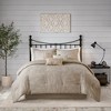 7Pcs Comforter Set, Modern Solid Bedding Set, Microfiber Bed Comforter - 2 of 4