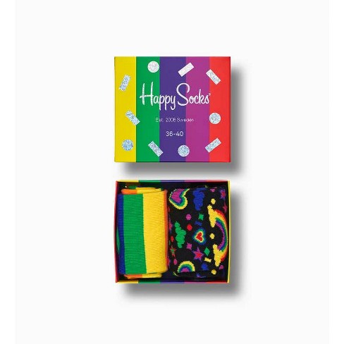 Happy Socks Adult 2pk Pride Socks Gift Set : Target | 