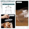 6 Pcs Plastic Candy and Cookie Jar with Lids, Decorative Apothecary Jars Clear Airtight 64 oz - 4 of 4
