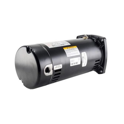Black Stainless Steel 1.5HP Single-Speed Pool Motor Replacement