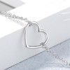 Sterling Silver Double Strand Heart Bracelet - 2 of 4