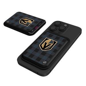 Keyscaper NHL Western Conference Teams Plaid Black Magnetic Credit Card Wallet - 1 of 3