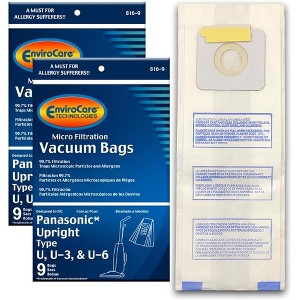 Panasonic Types 3, U-6-Micro Filtration Vacuum Bags 18 Pack - 1 of 4