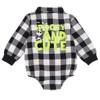 Disney Junior Baby Plaid Flannel Bodysuit Newborn to Infant - 2 of 4