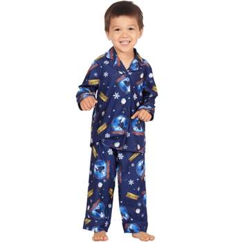 The Polar Express Toddler Believe Button-Front Coat And Pants Pajama Set