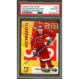 Alexander Ovechkin Rookie Card 2005-06 In The Game Heroes Prospects #362 PSA 10 - 1 of 2