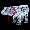 vidaXL Acrylic Bear Christmas Decoration - 45 LED Cold White Outdoor/Indoor Light Ornament with 16.4 ft Cable, USB Powered - 3 of 4