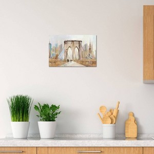 iCanvas Brooklyn Bridge Walkway by Allison Pearce Canvas Print Wall Art - 1 of 3