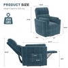 37'' Power Lift Recliner Chair, Round Plush Faux Fur Footrest,Sturdy for Living Room&Bedroom - 3 of 4