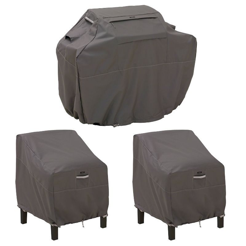 Ravenna Large Grill Cover and Patio Lounge Chair Cover Bundle - Classic Accessories, 1 of 11