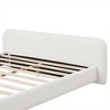 NicBex All Size White Wooden Bed Frame with Bouce Upholstered Headboard,Modern Platform Bed,No Box Spring Needed - 2 of 4