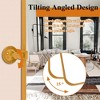 MAYEERTY 35.83x24.02x1.57in Wrought Iron Rounded Rectangle Gold Metal Hanging Mirror - 3 of 4