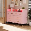 Homhougo 8 Drawer Modern Dresser, Wide Chest with Storage Drawers for Bedroom, Gaming Setup or Makeup Vanity - 4 of 4