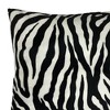 18"x18" Zebra Square Throw Pillow - The Pillow Collection: Handmade, Modern Style, Indoor Polyester, Feather Filled - image 2 of 4