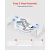 VEVOR Shoe Storage Boxes, 12 Pack Stackable Shoe Boxes Storage Organizers, Fit up to US Size 11, Transparent&White - 4 of 4