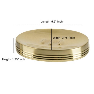 Gold Stainless Steel Decorative Soap Dish Holder