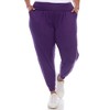 Women's Plus Size Harem Pants - White Mark - 2 of 4