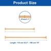 Unique Bargains Carbon Steel Adjustable No Drilling Expandable Shower Curtain Rod - 2 of 4