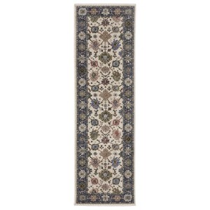 Oriental Weavers Hastings HA01E Blue/Ivory Indoor Area Rug - 2'3" x 7'6" - 1 of 4