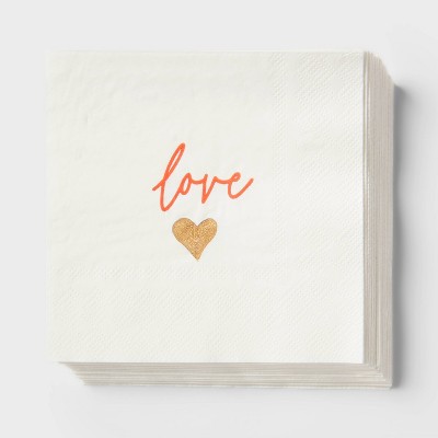 Valentine's Day 30ct Love Beverage Napkins - Spritz™