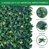 Artificial Grass Wall Panels,20"x 20"Artificial Grass Wall Panels for Indoor and Outdoor Decor, 12 PCS - 3 of 4