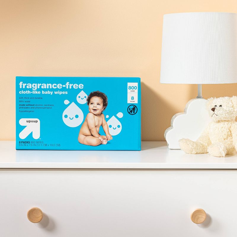 Fragrance-Free Baby Wipes - up & up™ (Select Count), 3 of 18