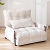 MAXYOYO Adjustable Floor Sofa Couch with Pillow, 5-Position Foldable Lazy Sofa Sleeper Bed with Armrest - 2 of 4