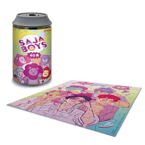 KPop Demon Hunters: Saja Boys Soda Pastel Puzzle 60pc Can : Target