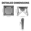HOMLUX Portable Outdoor Folding Wine Table wiht Cup Holders, Storage Bag, UV-Resistant Tabletop - 4 of 4