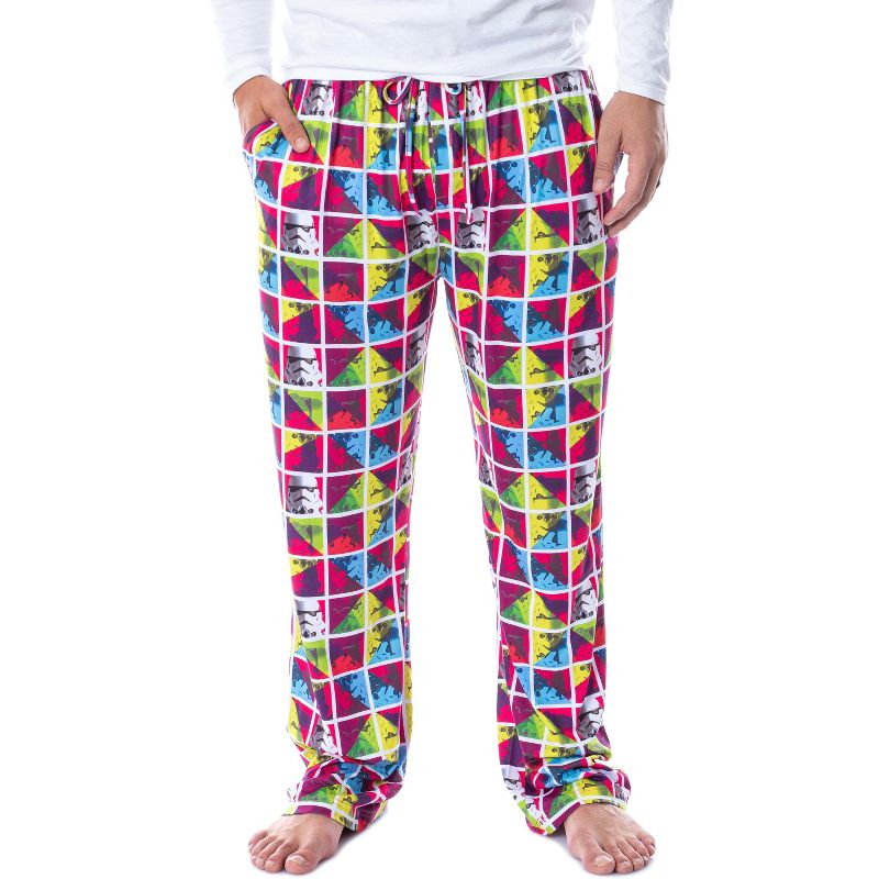 Star Wars Mens' Stormtrooper Color Frames Pop Art Sleep Pajama Pants Multicolored, 1 of 5