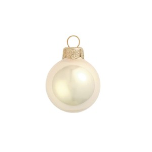 Northlight 2ct Champagne Pearl Finish Glass Christmas Ball Ornaments 6" (150mm) - 1 of 3