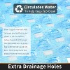 FENCY Long Shower Mat with Drain Holes Suction Cups - 3 of 4