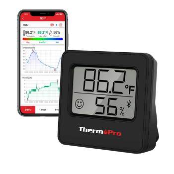 ThermoPro Indoor Hygrometer Thermometer Humidity Monitor Weather Station  with Temperature Gauge TP50W - The Home Depot